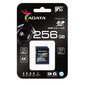 ADATA Premier Pro UHS-I SDXC, 256 GB, Flash memory class 10, U3, V30, 85 MB hinta ja tiedot | Puhelimen muistikortit | hobbyhall.fi