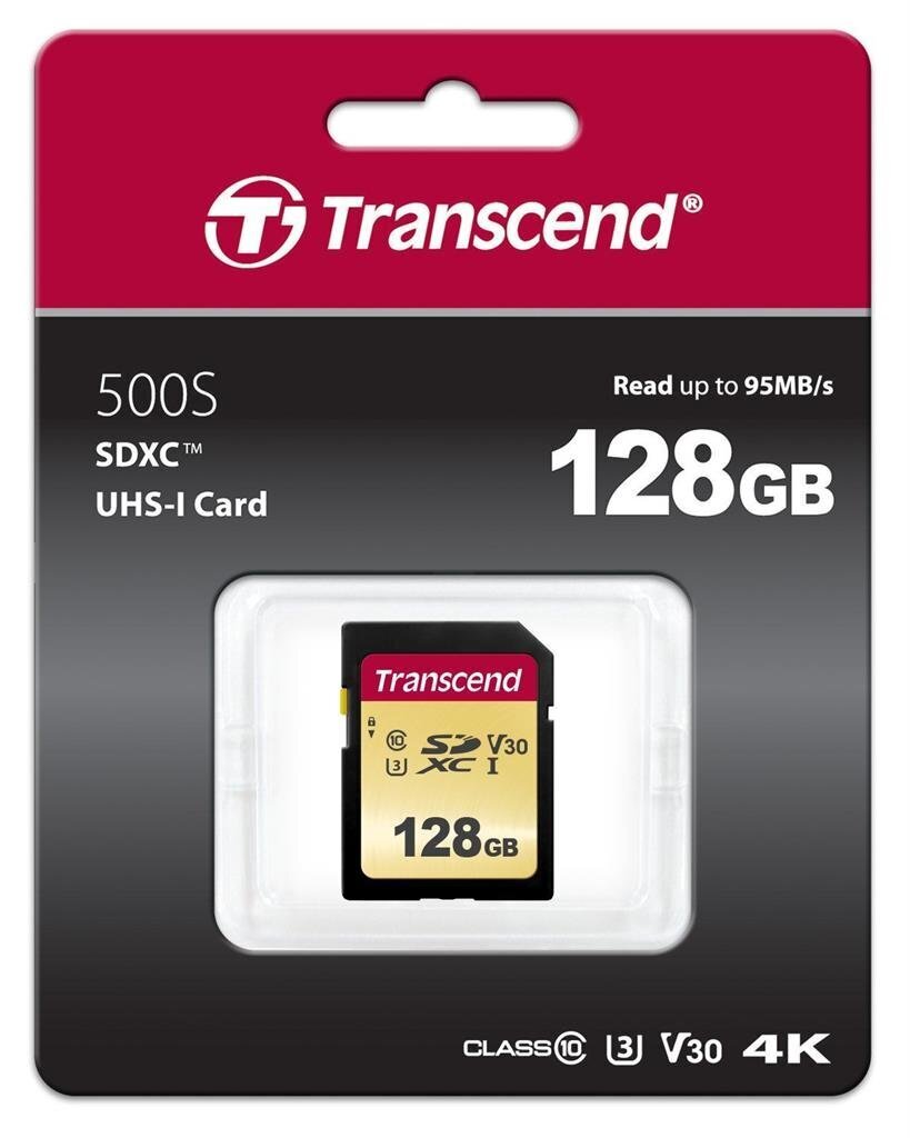 TRANSCEND SDXC UHS-3/V30 128GB MLC hinta ja tiedot | Puhelimen muistikortit | hobbyhall.fi
