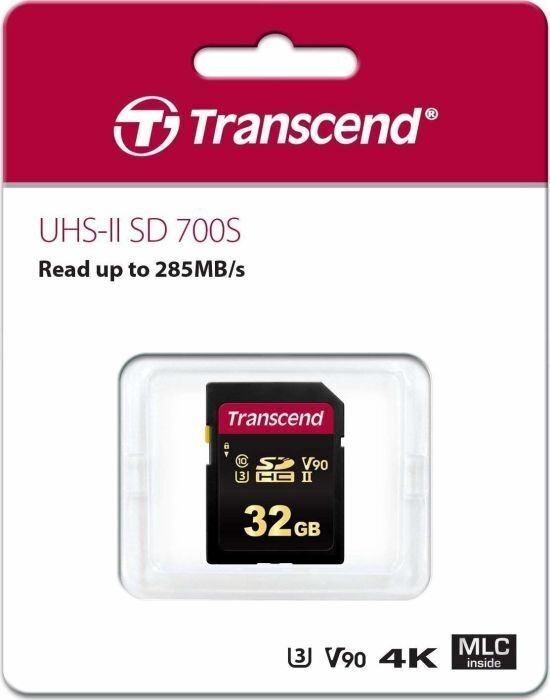 MEMORY SDHC 32GB UHS-II/C3 TS32GSDC700S TRANSCEND hinta ja tiedot | Puhelimen muistikortit | hobbyhall.fi