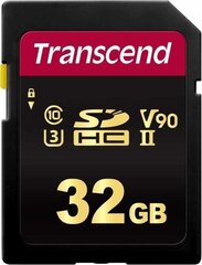 MEMORY SDHC 32GB UHS-II/C3 TS32GSDC700S TRANSCEND hinta ja tiedot | Transcend Matkapuhelimet ja tarvikkeet | hobbyhall.fi