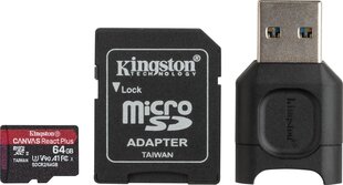 KINGSTON 128GB microSDXC + MLPM Reader muistitikku hinta ja tiedot | Puhelimen muistikortit | hobbyhall.fi