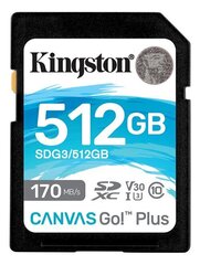 KINGSTON 512GB SDXC Canvas Go Plus 170R muistitikku hinta ja tiedot | Kingston Puhelimet, älylaitteet ja kamerat | hobbyhall.fi