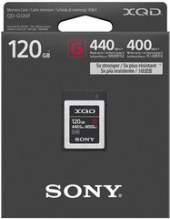 SONY QDG120F 120GB XQD High Speed Tough hinta ja tiedot | Puhelimen muistikortit | hobbyhall.fi