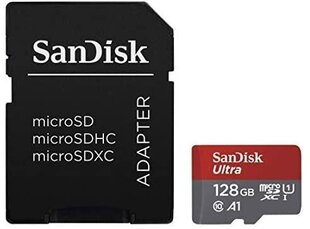 MEMORY MICRO SDXC 128GB UHS-I/W/A SDSQUA4-128G-GN6IA SANDISK hinta ja tiedot | Puhelimen muistikortit | hobbyhall.fi