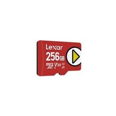 Lexar Play UHS-I MicroSDXC, 256 GB, Flash memory class 10, Red, 150 MB hinta ja tiedot | Lexar Puhelimet, älylaitteet ja kamerat | hobbyhall.fi