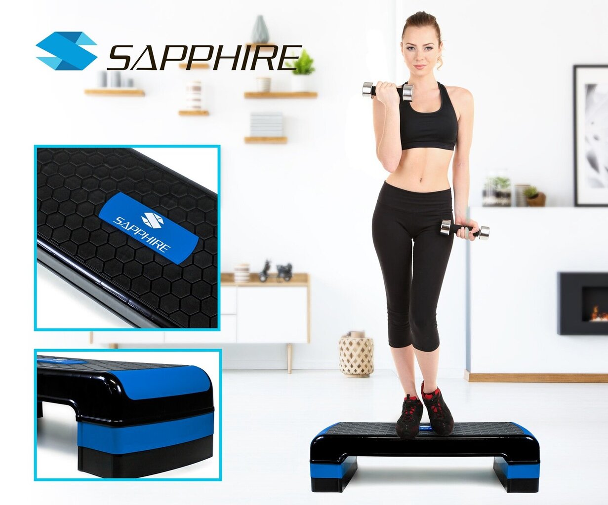 Aerobic lähtee liikkeelle Step Sapphiressa hinta ja tiedot | Muut urheiluvälineet | hobbyhall.fi