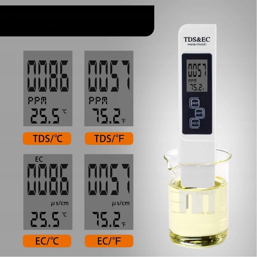 Elektroninen veden pH-kovuuden testeri automaattisella näytöllä hinta ja tiedot | Vedensuodattimet | hobbyhall.fi