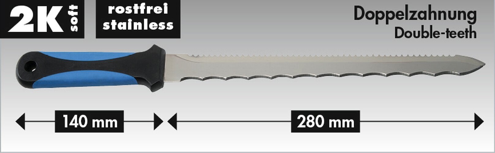 Veitsi lämmitysmateriaaleille Heytec, 420 mm hinta ja tiedot | Käsityökalut | hobbyhall.fi