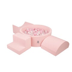 KiddyMoon vaahtomuovileikkipaikka , pyöreä pallomeri (300 palloa ∅ 7cm/2.75in), vaaleanpunainen: puuteri vaal hinta ja tiedot | Vauvan lelut | hobbyhall.fi