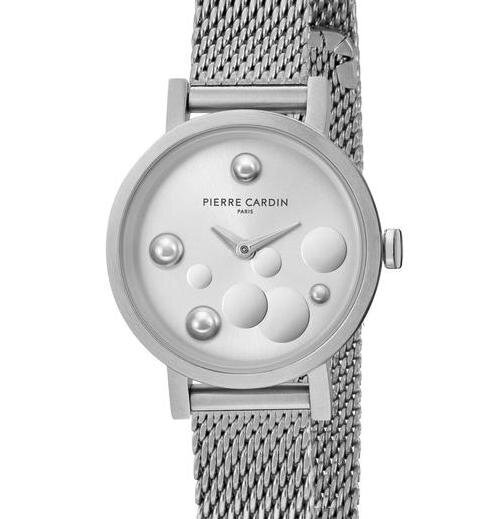 Pierre Cardin Canal St. Martin Pearls 27mm Silver -rannekello, naisten Pierre Cardini -kello on täydellinen valinta jokaiselle modernille naiselle, sillä sen ajaton estetiikka on saanut inspiraationsa rakastetun ranskalaisen suunnittelijan Pierre Cardinin hinta ja tiedot | Naisten kellot | hobbyhall.fi