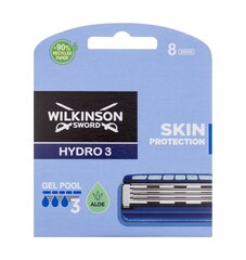 Wilkinson Sword Hydro 3 -partahöylän terät, 8 kpl / pakkaus hinta ja tiedot | Wilkinson Sword Hajuvedet ja kosmetiikka | hobbyhall.fi