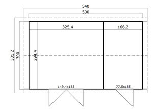 Pihavarasto TuvaXL 14,6 m² hinta ja tiedot | Piharakennukset | hobbyhall.fi