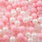 Selonis leikkiteltta 105x90cm/200 pallot linnan talo pop up pallokoppa muovipalloja lapsille, vaaleanpunainen:jauhe vaaleanpunainen-päärynä-läpinäkyvä hinta ja tiedot | Vauvan lelut | hobbyhall.fi