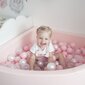 KiddyMoon pehmeä pallomeri neljännes kulmikas 90x30cm/200 pallot ∅ 7cm , vaaleanpunainen: vaaleanpunainen / helmi / läpinäky hinta ja tiedot | Vauvan lelut | hobbyhall.fi
