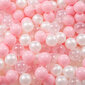 KiddyMoon pallot pallomereen, 100 palloa, 6 cm, vaaleanpunainen/helmiäinen/läpinäkyvä hinta ja tiedot | Vauvan lelut | hobbyhall.fi