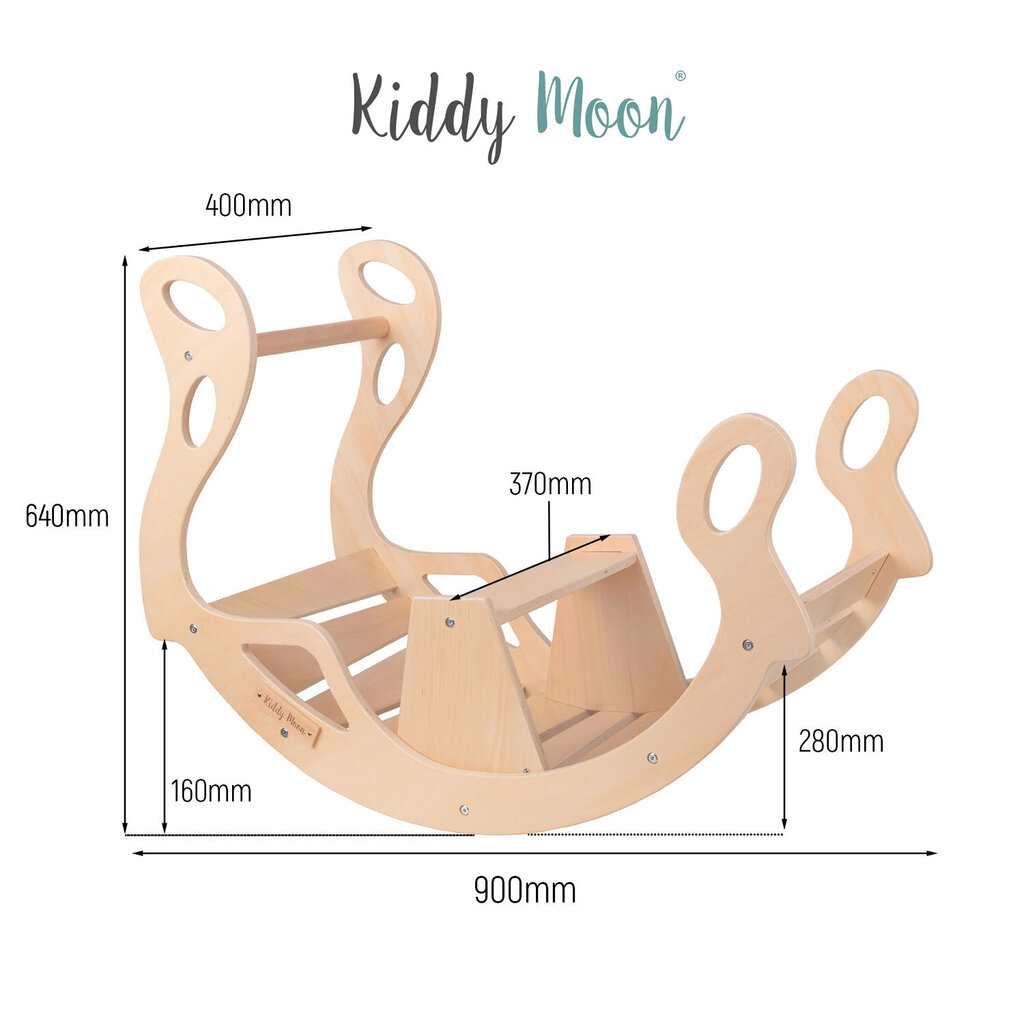 KiddyMoon puinen keinu,valkoinen hinta ja tiedot | Keinut | hobbyhall.fi