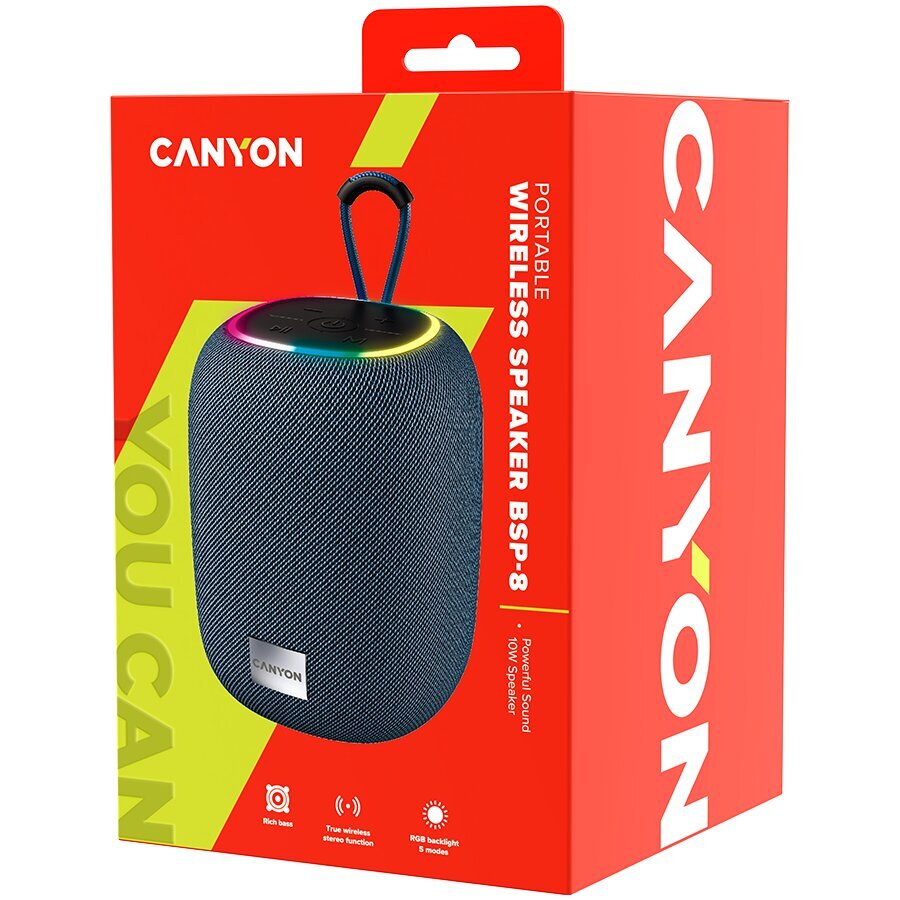 Canyon BSP-8 Grey CNE-CBTSP8G hinta ja tiedot | Kaiuttimet | hobbyhall.fi