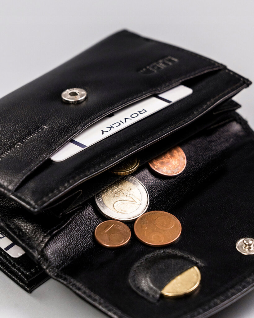 Naisten lompakko aitoa nahkaa Rovicky, musta hinta ja tiedot | Naisten lompakot | hobbyhall.fi