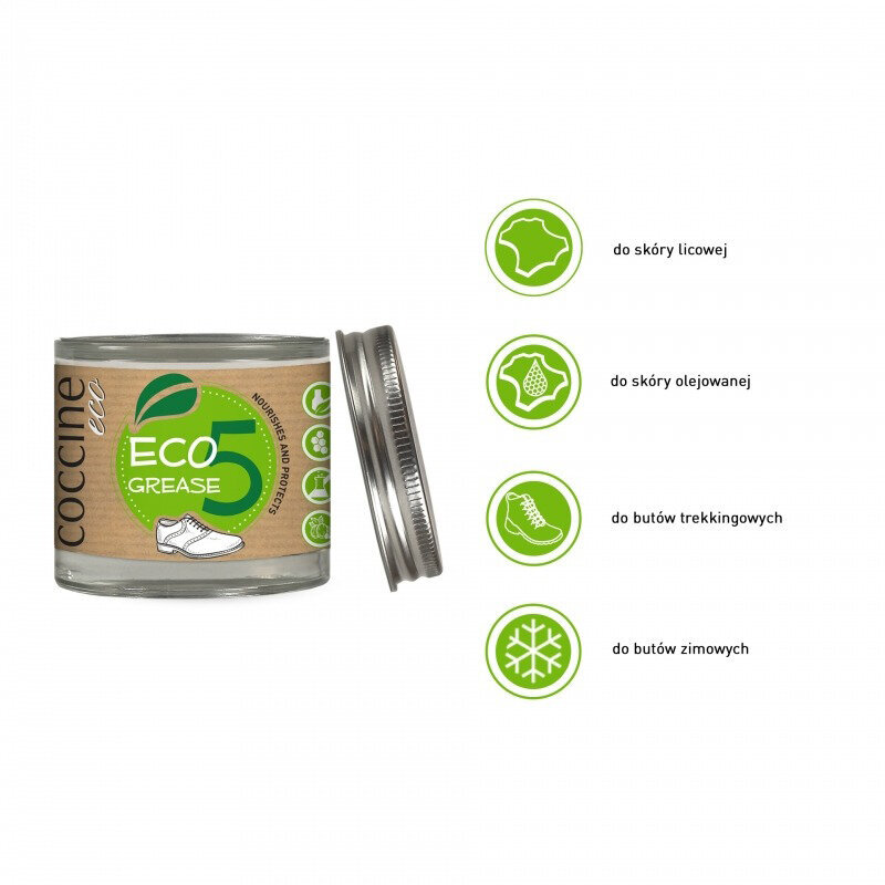 Coccine jalkinerasva (kyllästys) -  Coccine Eco Grease (väritön), 100 ml hinta ja tiedot | Vaatteiden ja jalkineiden hoito | hobbyhall.fi