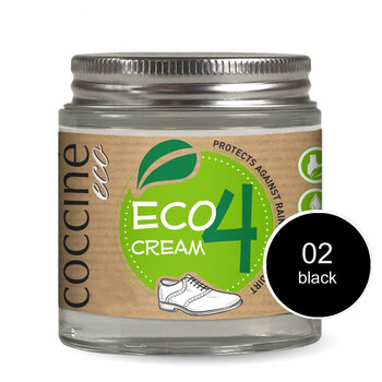 Vegan kenkävoide nahalle (musta) - Coccine Eco Cream, 100 ml hinta ja tiedot | Vaatteiden ja jalkineiden hoito | hobbyhall.fi