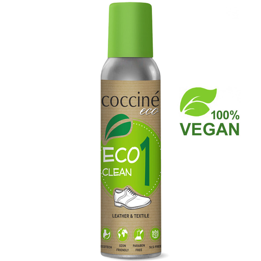 Kenkäshampoo kaikille materiaaleille (Vegan) -Coccine Eco Clean 1, 200 ml hinta ja tiedot | Vaatteiden ja jalkineiden hoito | hobbyhall.fi