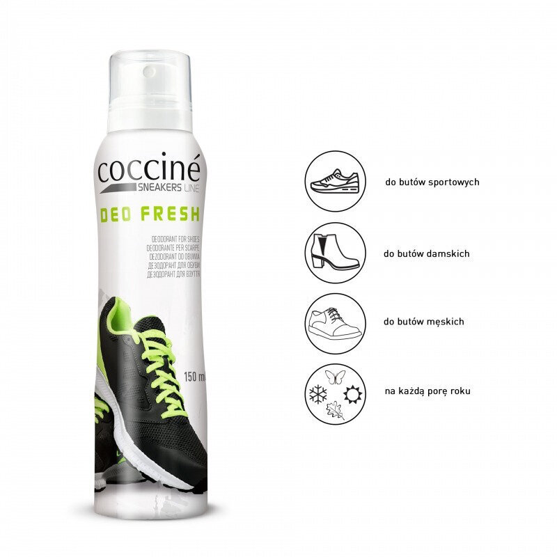 Coccine Deo Fresh — Deodorantti kengille, 150 ml hinta ja tiedot | Vaatteiden ja jalkineiden hoito | hobbyhall.fi