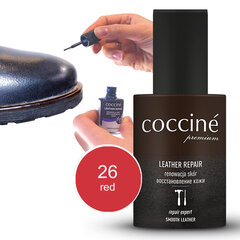 Nahkamaali - Coccine Leather Repair (red), 10 ml hinta ja tiedot | Vaatteiden ja jalkineiden hoito | hobbyhall.fi