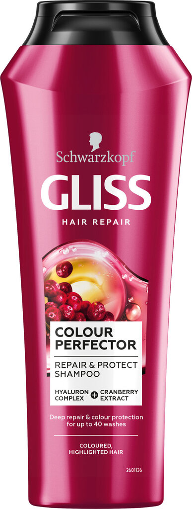 Shampoo Gliss Ultimate Color, 250 ml, 6 pakkausta hinta ja tiedot | Shampoot | hobbyhall.fi