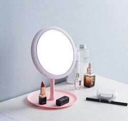 Peili, 28 x 18 cm, vaaleanpunainen hinta ja tiedot | Kosmetiikkalaukut ja peilit | hobbyhall.fi