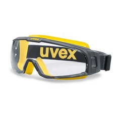 Uvex U-SONIC suojalasit, naarmuuntumaton, huurtumaton, harmaa/keltainen hinta ja tiedot | Pään suojavarusteet | hobbyhall.fi