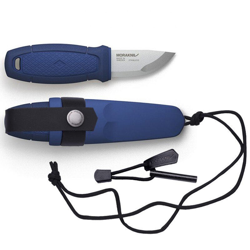 "Morakniv® Eldris Neck Knife Blue, Fire Starter Kit" hinta ja tiedot | Monitoimityökalut ja veitset retkeilyyn | hobbyhall.fi