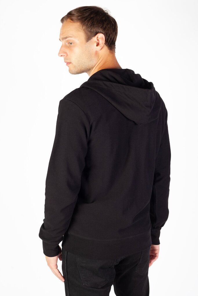 JACK & JONES Vetoketjullinen huppari, 12240245BLACK-S hinta ja tiedot | Miesten puserot ja hupparit | hobbyhall.fi