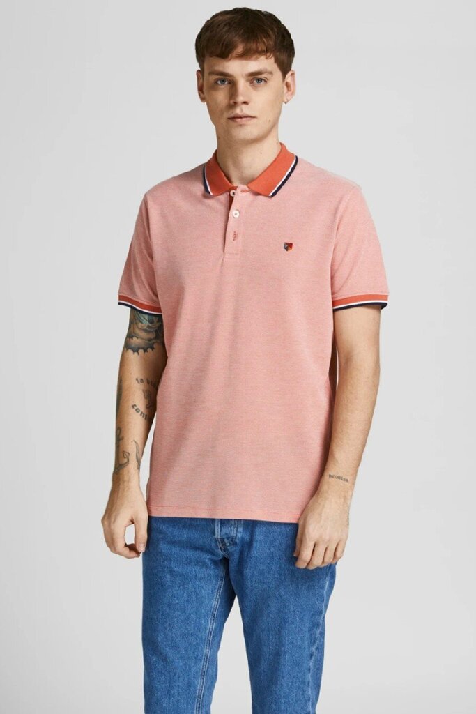 Polo paita JACK & JONES, 12169064APRICOTBRAND-XL hinta ja tiedot | Miesten T-paidat | hobbyhall.fi