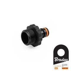 BLACK LINE työkalusovitin, 3/4" uros hinta ja tiedot | Puutarhaletkut, kastelukannut ja muut kastelutarvikkeet | hobbyhall.fi