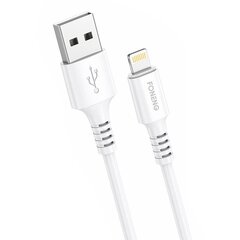 USB-Lightning-kaapeli Foneng, x85 iPhone 3A Quick Charge, 1m (valkoinen) hinta ja tiedot | Puhelinkaapelit | hobbyhall.fi