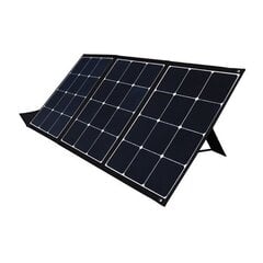 Taitettava aurinkolaturi 120W, 2xUSB, QC3.0, sovittimilla hinta ja tiedot | Varavirtalähteet | hobbyhall.fi