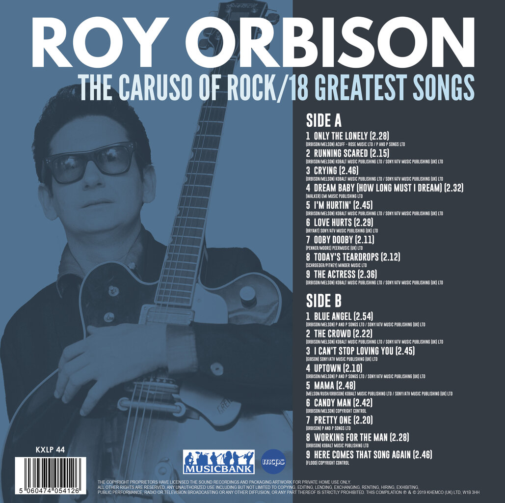 Roy Orbison -vinyylilevy hinta ja tiedot | Vinyylilevyt, CD-levyt, DVD-levyt | hobbyhall.fi