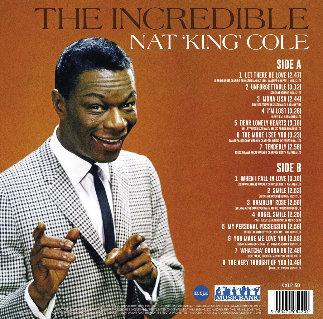 Vinyylilevy Nat King Cole hinta ja tiedot | Vinyylilevyt, CD-levyt, DVD-levyt | hobbyhall.fi