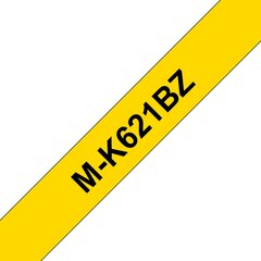 Brother M-K621BZ MK-621BZ MK621BZ etikettinauha, keltainen hinta ja tiedot | Tulostustarvikkeet | hobbyhall.fi