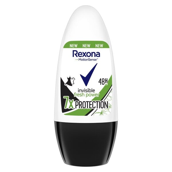 Naisten roll-on deodorantti Rexona Fresh Power, 50ml, 6 pakkausta