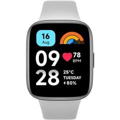 Xiaomi Redmi Watch 3 Active Gray EU BHR7272GL hinta ja tiedot | Älykellot | hobbyhall.fi