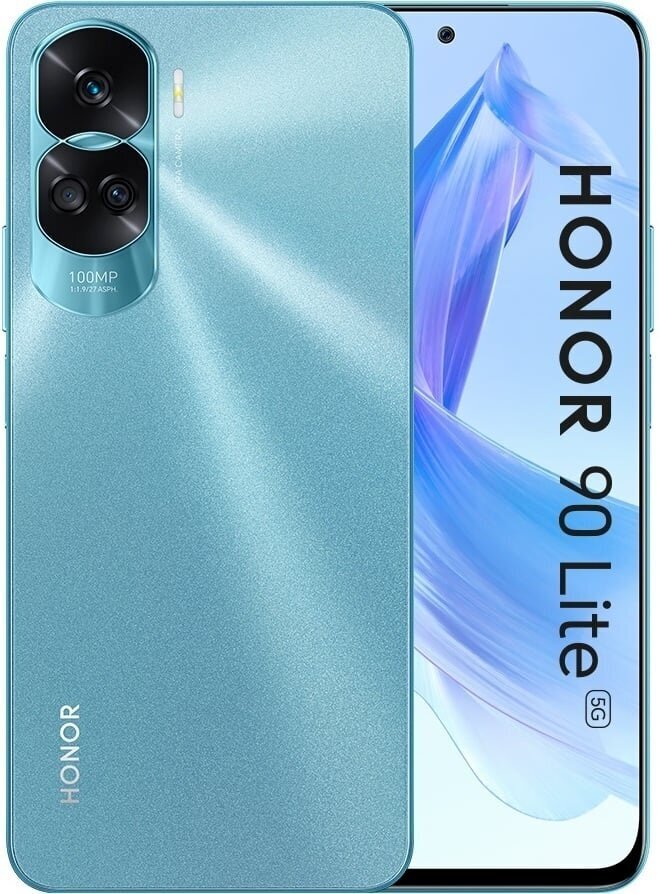 Honor 90 Lite 5G 8/256GB Cyan Lake 5109ASWE hinta ja tiedot | Matkapuhelimet | hobbyhall.fi