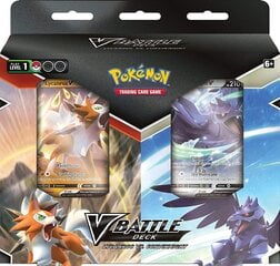 Pokemon TCG: V Battle Deck: Lycanroc vs. Corviknight -korttipeli Kaksi vahvaa Pokemon V:tä on valmis ottamaan mittaa toisistaan! hinta ja tiedot | Lautapelit ja älypelit | hobbyhall.fi