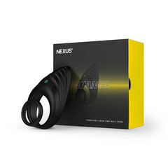 Nexus Enhance Vibrating Cock and Ball Toy -penis- ja kivesrengas, musta hinta ja tiedot | Penisrenkaat | hobbyhall.fi