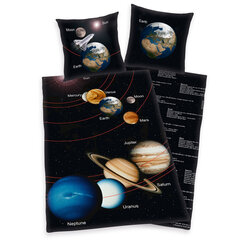 Paimenlasten vuodevaatteet setti Solar System, 140x200, 2 osaa hinta ja tiedot | Vuodevaatteet lapsille | hobbyhall.fi