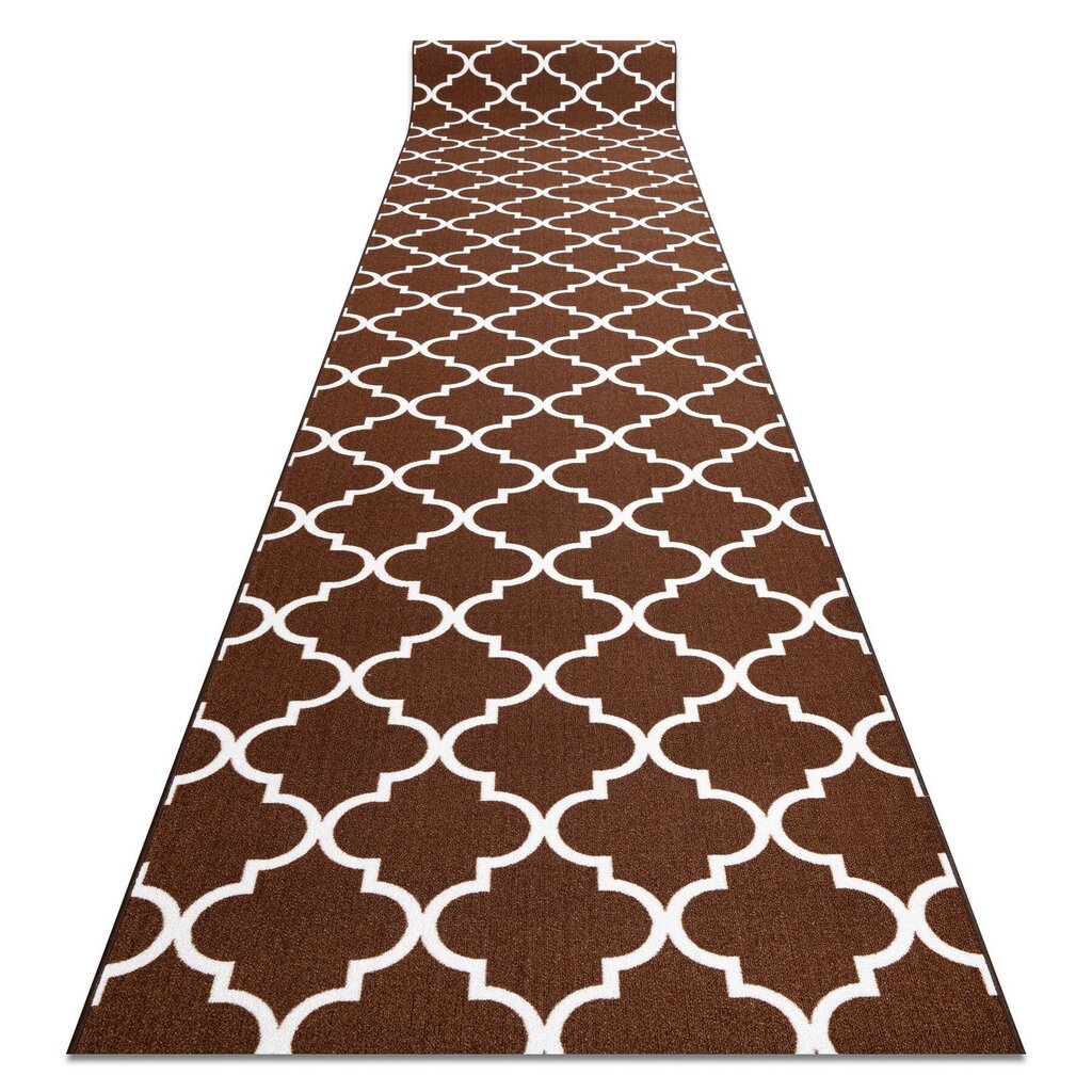 TRELLIS marokkolainen matto, 133 x 280 cm, ruskea hinta ja tiedot | Isot matot | hobbyhall.fi