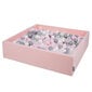 KiddyMoon pehmeä pallomeri 120x30cm/300 pallot ∅ 7cm , vaaleanpunainen:pearl-grey-transparent-powder hinta ja tiedot | Vauvan lelut | hobbyhall.fi