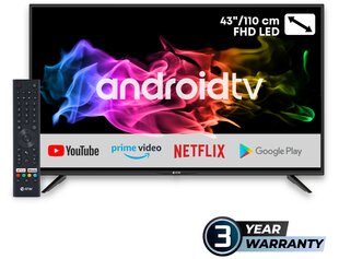 eStar 43" Full HD LED Android™ televisio LEDTV43D3T2 hinta ja tiedot | Televisiot | hobbyhall.fi