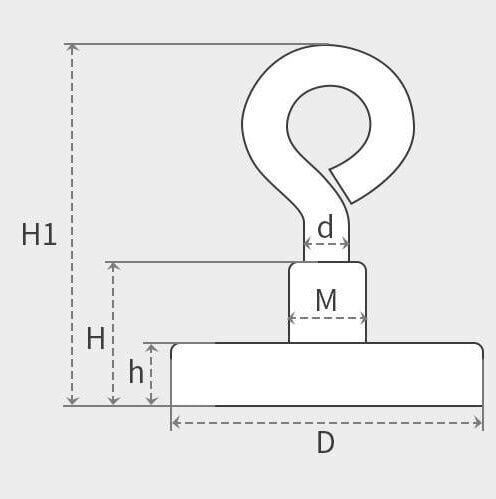 Haku "kalastusmagneetti" 48 mm, 1 kpl hinta ja tiedot | Toimistotarvikkeet | hobbyhall.fi