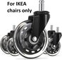 Pyörät IKEA-toimistotuoleihin, 5 kpl hinta ja tiedot | Kalustepyörät | hobbyhall.fi